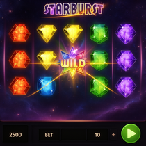 Cazeus - Starburst Slot Game - NetEnt